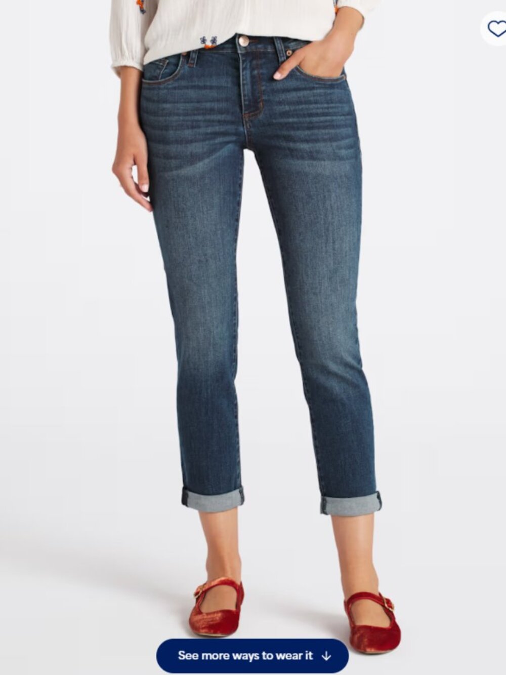 STS Blue Darren Roll Cuffed Girlfriend Jean